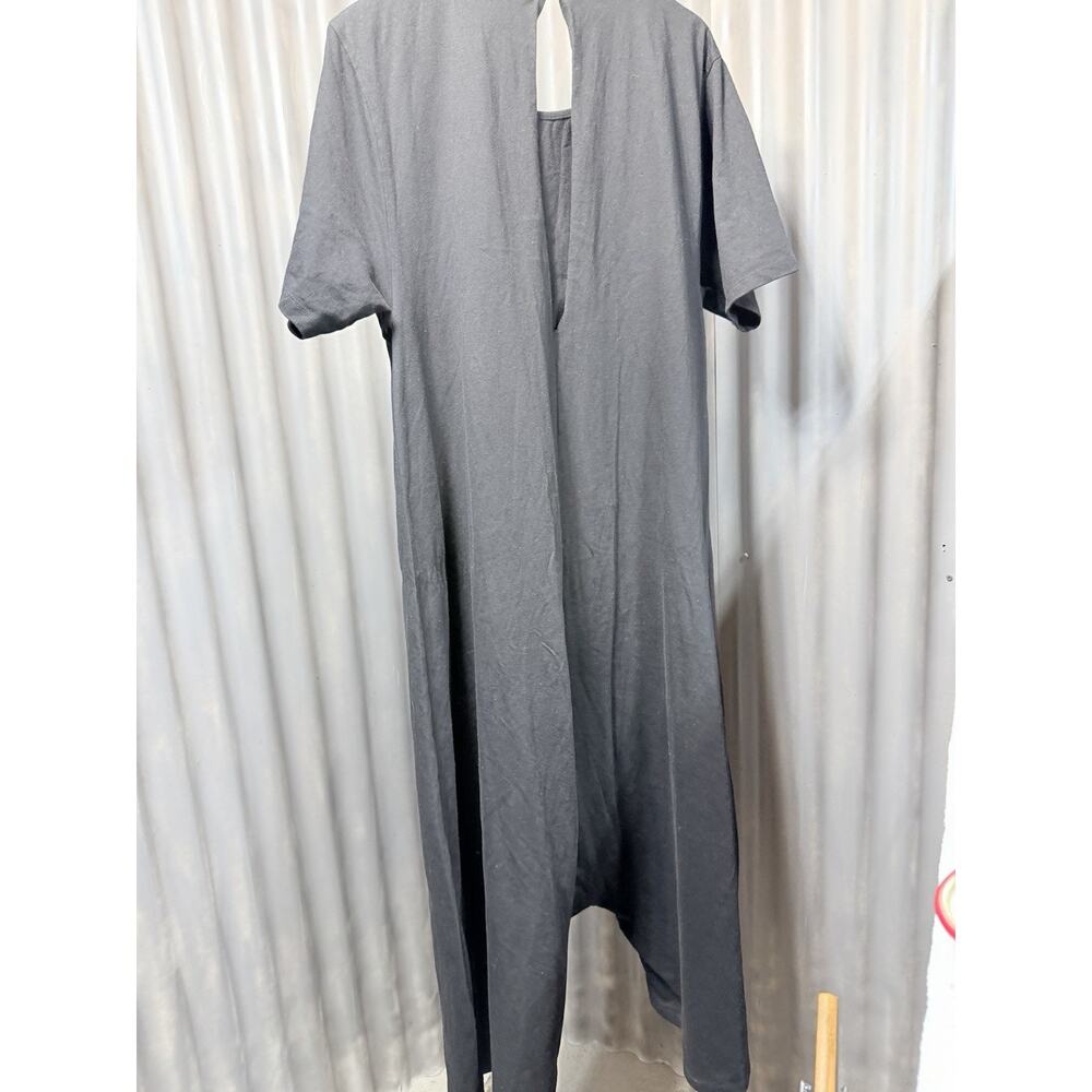 FARM Rio A Brasileira Toucan Drop Crotch Harem Jumpsuit Romper Black Womens XL - Picture 11 of 13